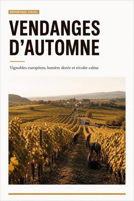 Quelles sont les meilleures périodes pour visiter les régions viticoles d’Europe : vignoble en vendanges d’automne
