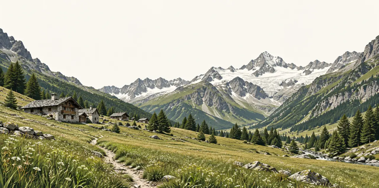 Les plus beaux villages de la vallée d'Aoste : Cogne au pied du Grand-Paradis
