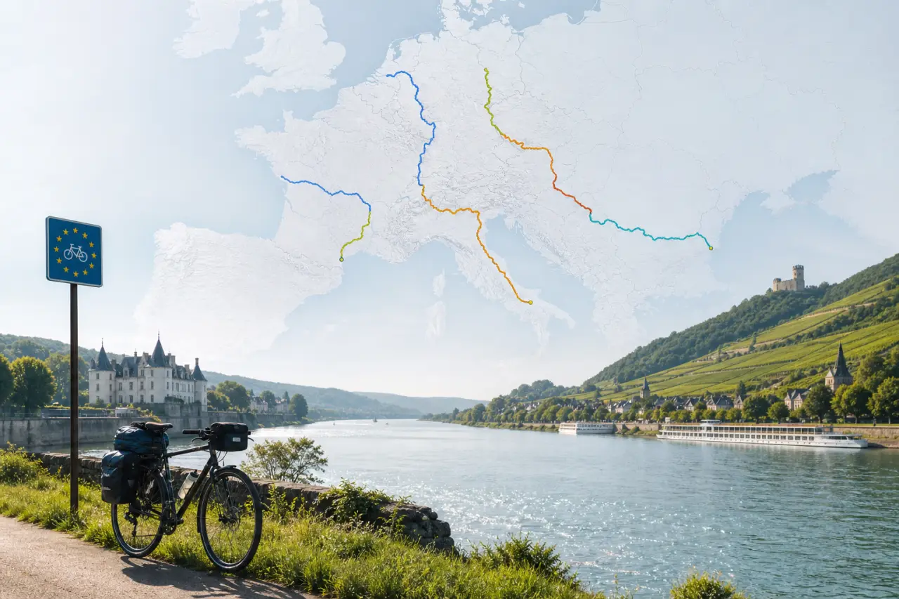 Loire, Rhin, Rhône et Danube : choisir sa véloroute fluviale en Europe sans se tromper