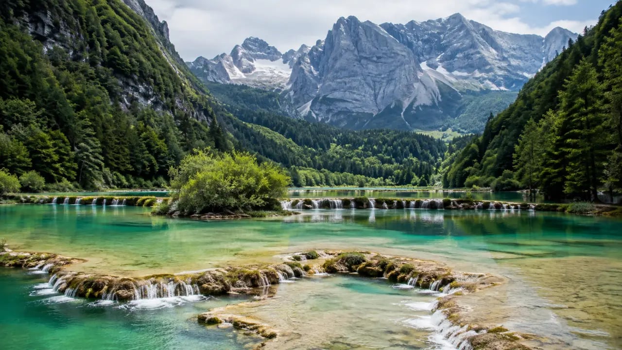 Paysages emblématiques des plus beaux parcs naturels régionaux en Europe entre lacs, cascades, montagnes et glaciers
