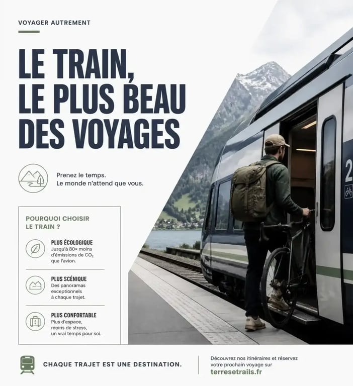 Voyageur avec vélo et sac à dos pour un voyage écologique à travers les régions européennes