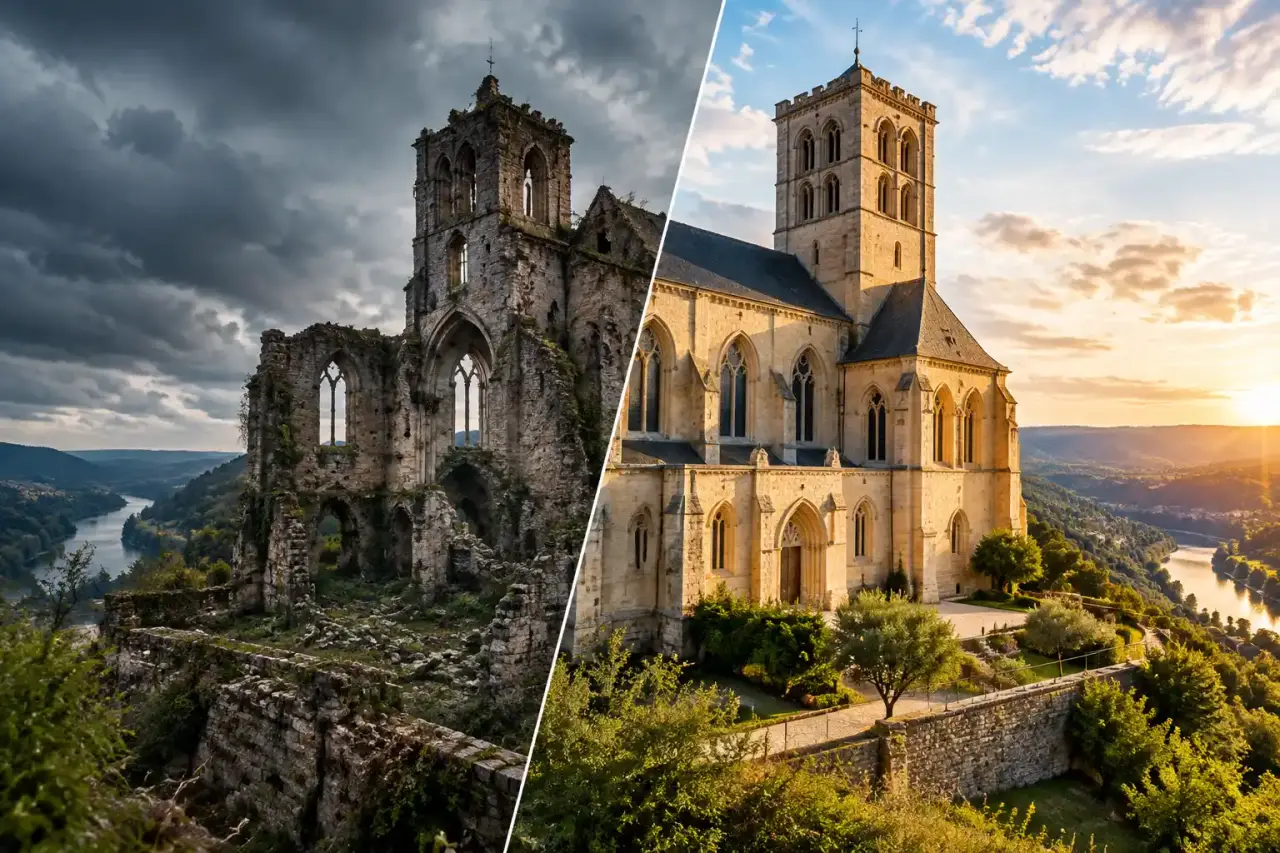 Restauration d'un monument historique en pierre de taille