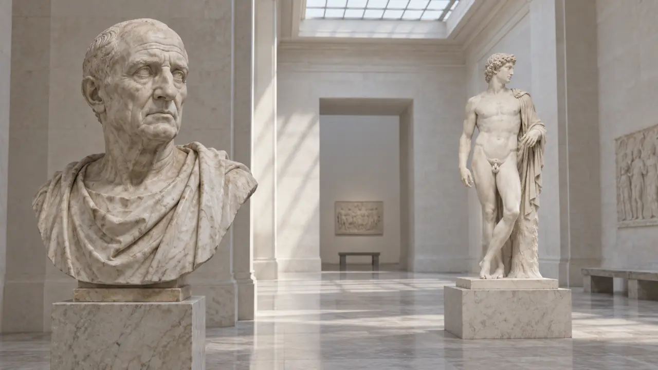 Sculpture romaine : entre réalisme des portraits et idéal grec
