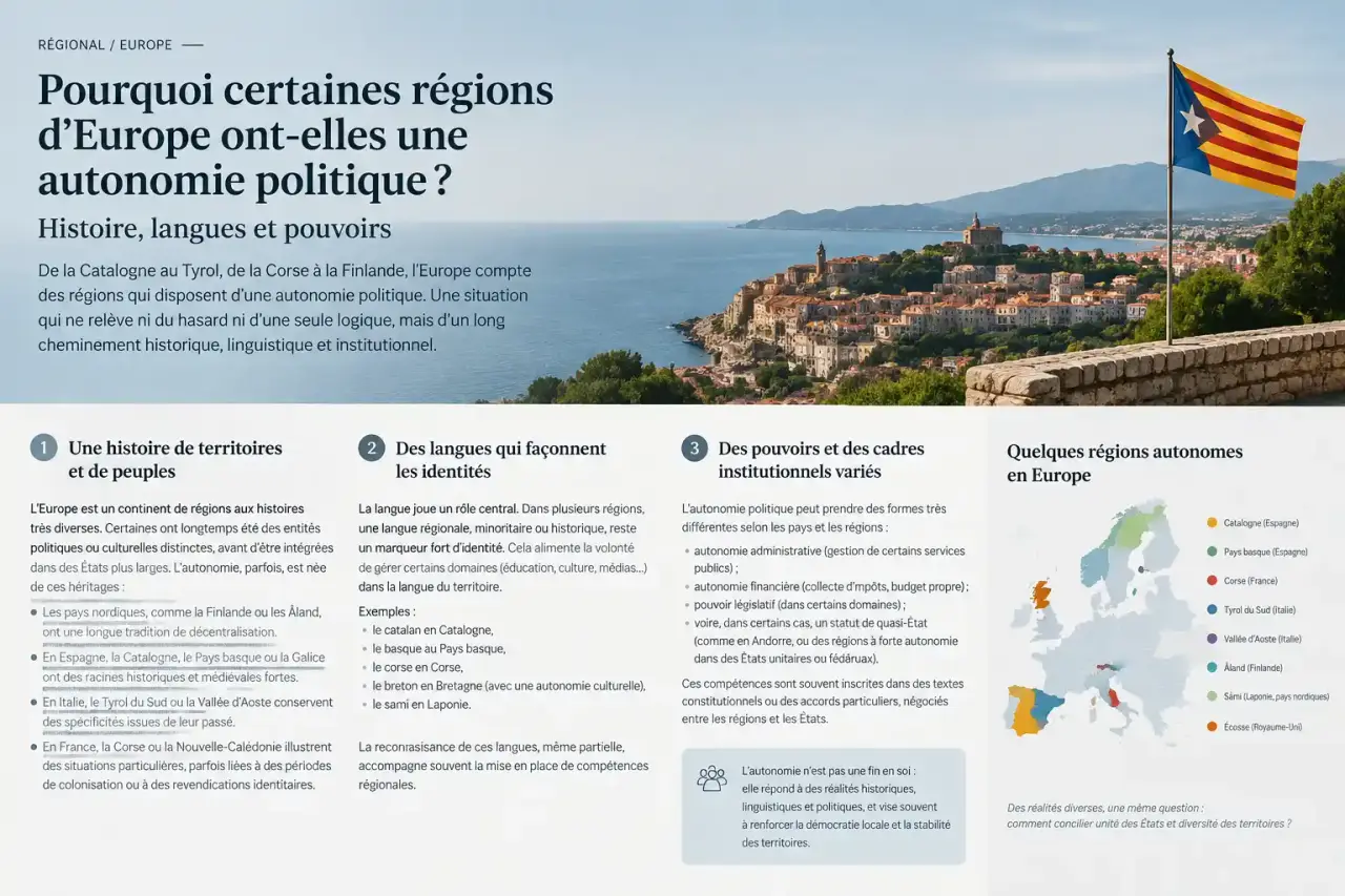 Pourquoi certaines régions d’Europe ont-elles une autonomie politique ? Histoire, langues et pouvoirs