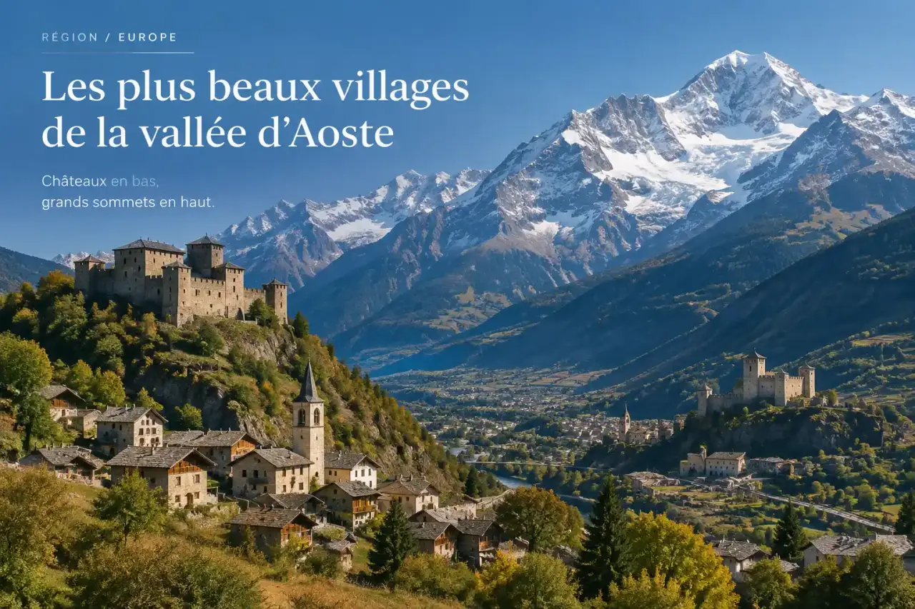 Les plus beaux villages de la vallée d’Aoste : châteaux en bas, grands sommets en haut